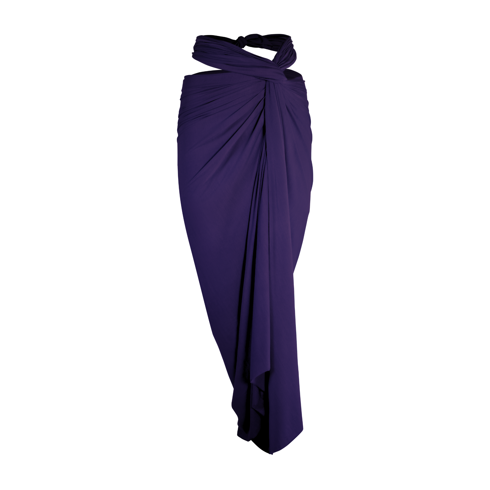 THE ANYWHERE WRAP SKIRT plum