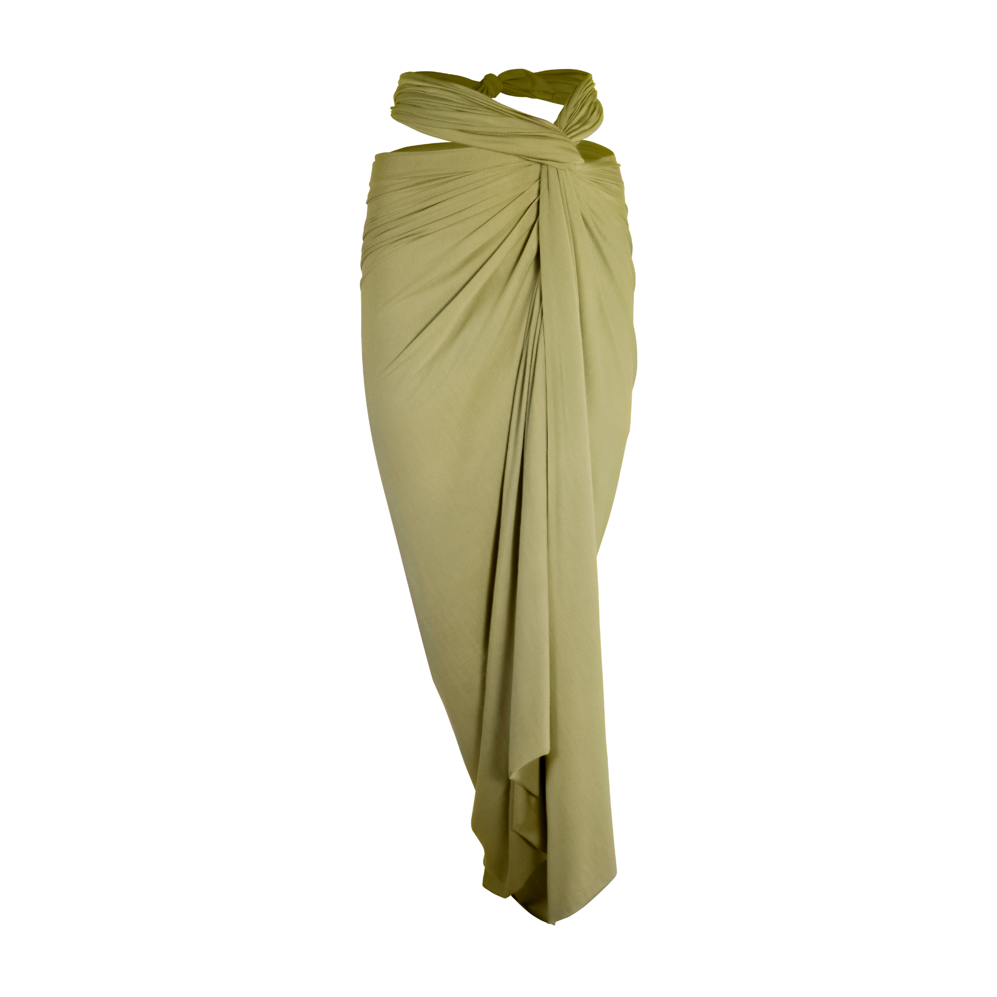 THE ANYWHERE WRAP SKIRT lemongrass