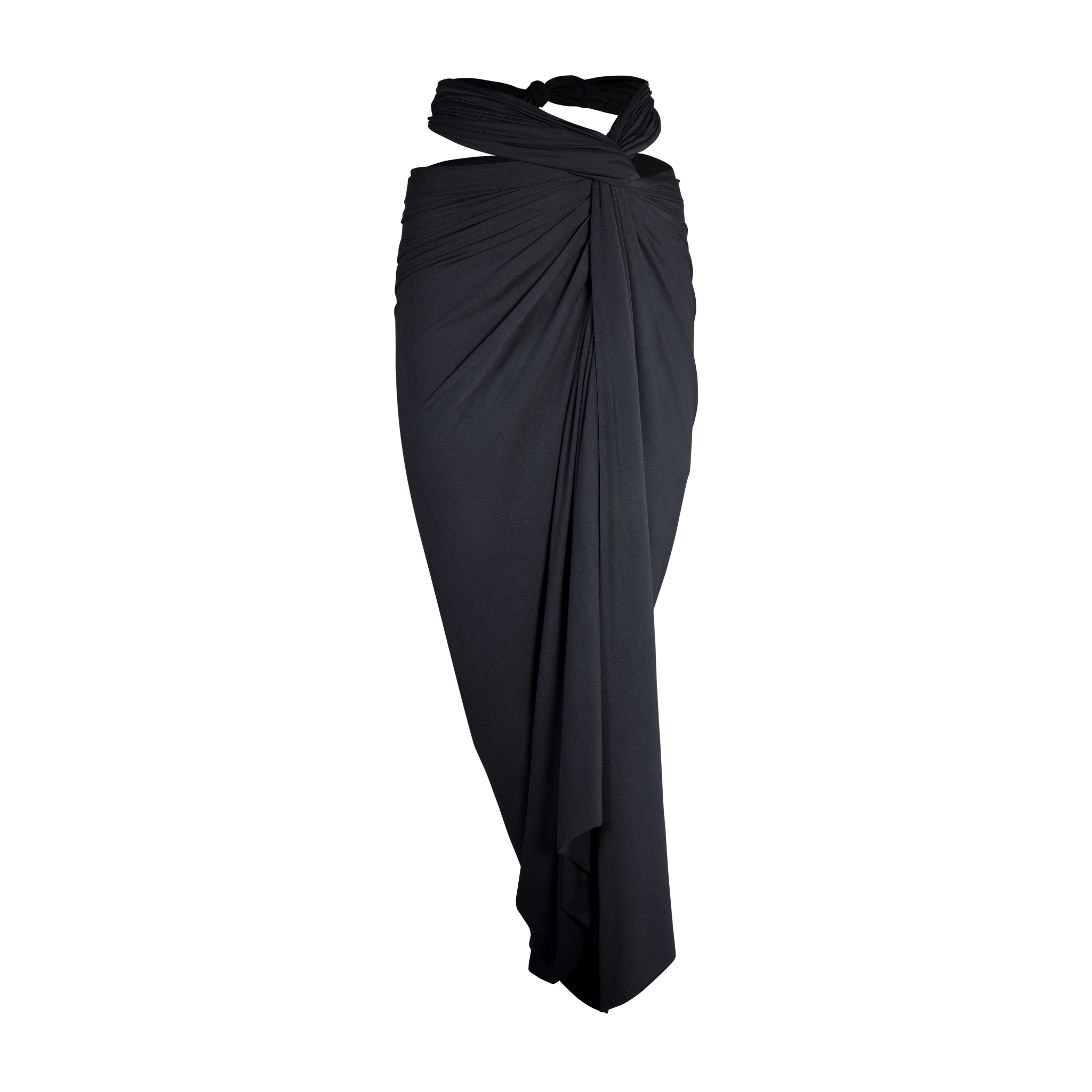 THE ANYWHERE WRAP SKIRT charcoal